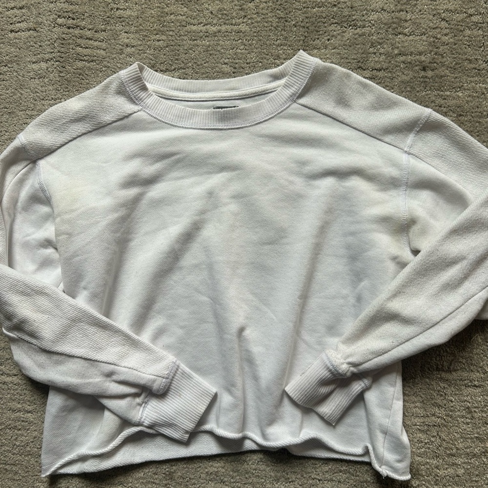 Aerie Classic White Sweatshirt